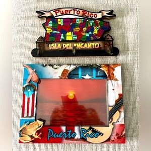 Bundle of photo frame and key holder - isla del encanto Puerto Rico